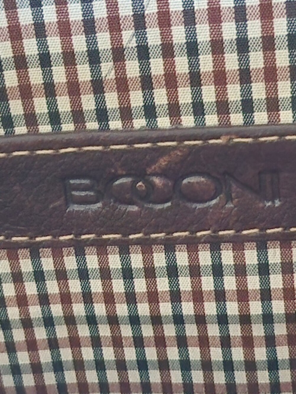 Boconi Brown Leather Messenger Bag - Picture 4 of 12